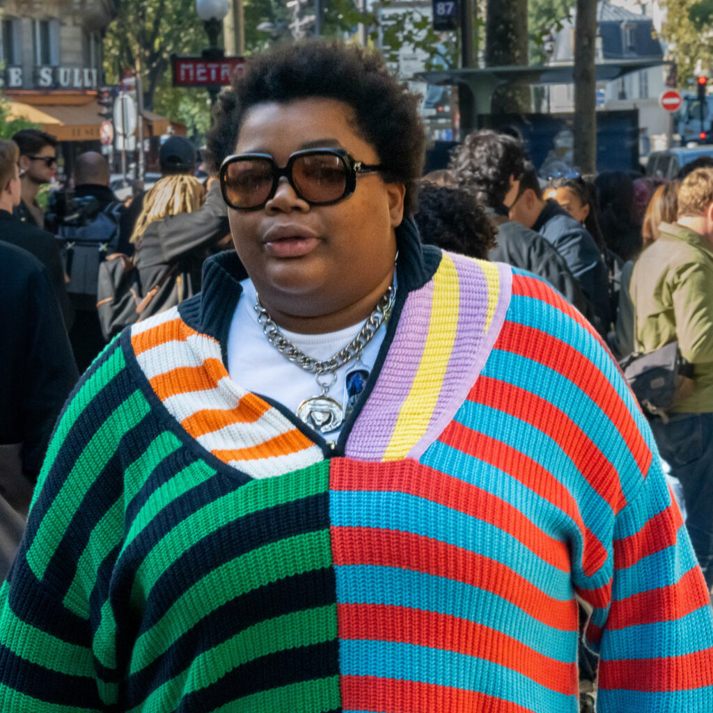 Gabriella Karefa-Johnson Loewe Street Style Paris Fashion Week SS23