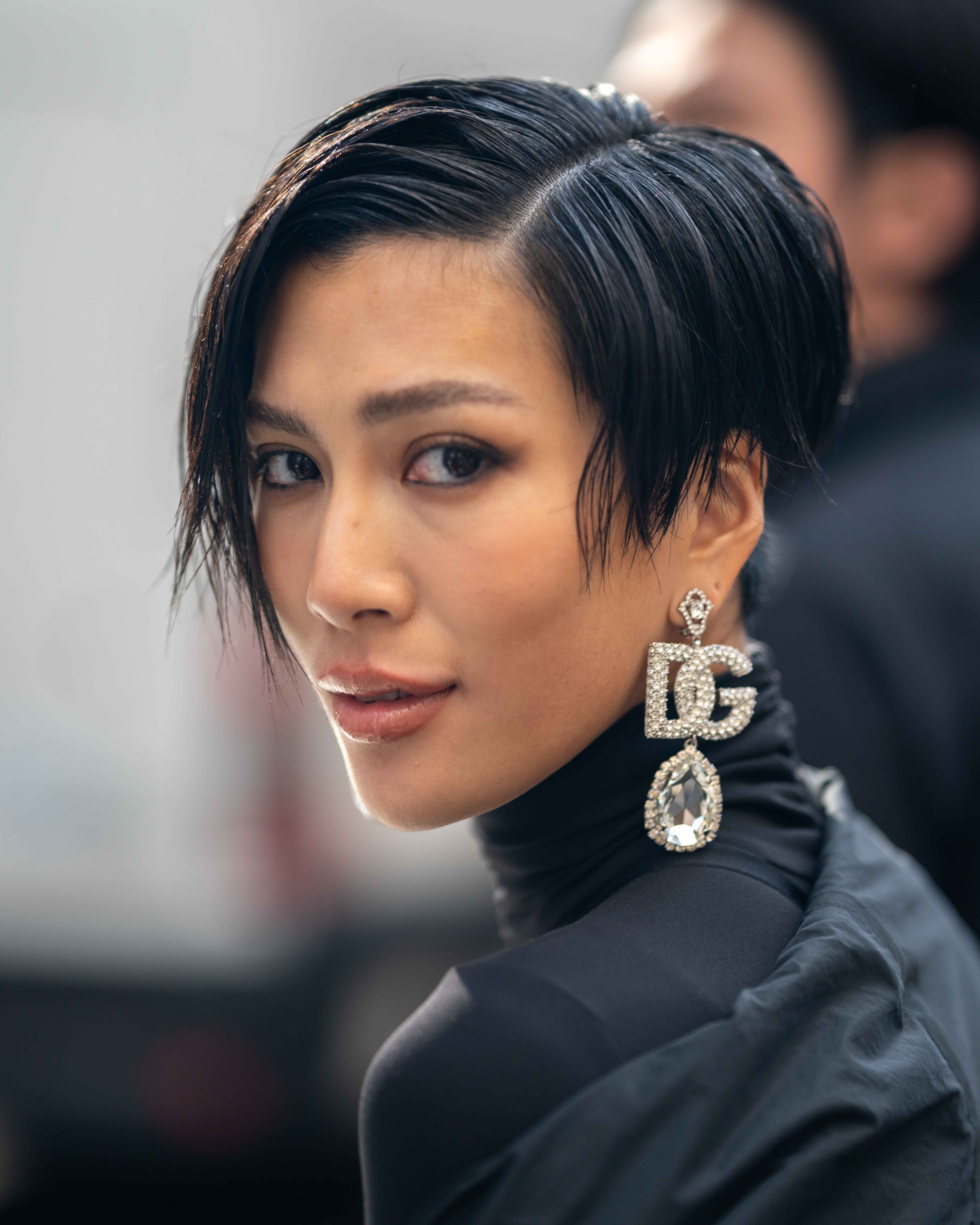 Molly Chiang Street Style after Dolce & Gabbana Milan Fashion Week FW23/24