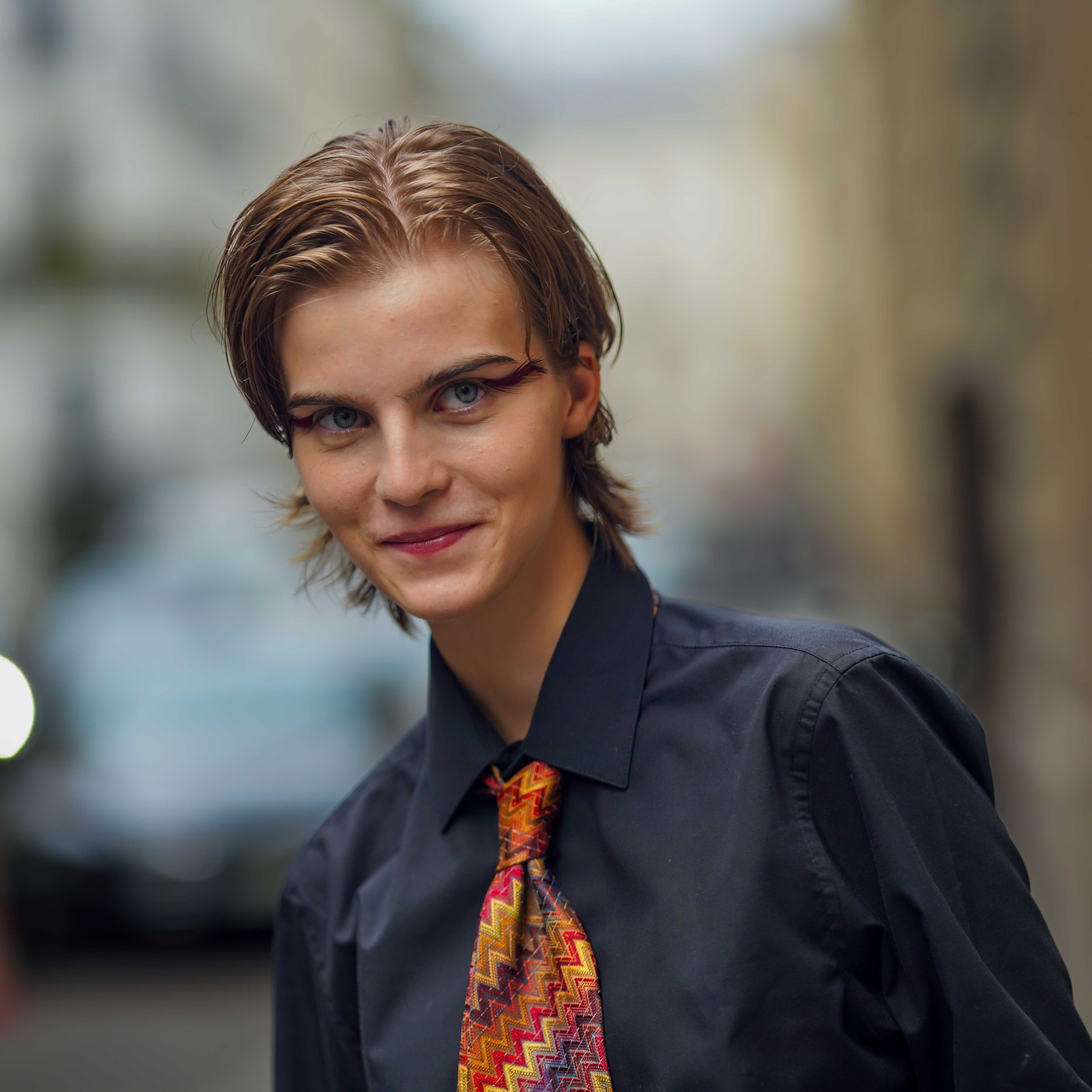 Model Libby Bennett Street Style After Dries Van Noten SS24 Paris Fashion Week