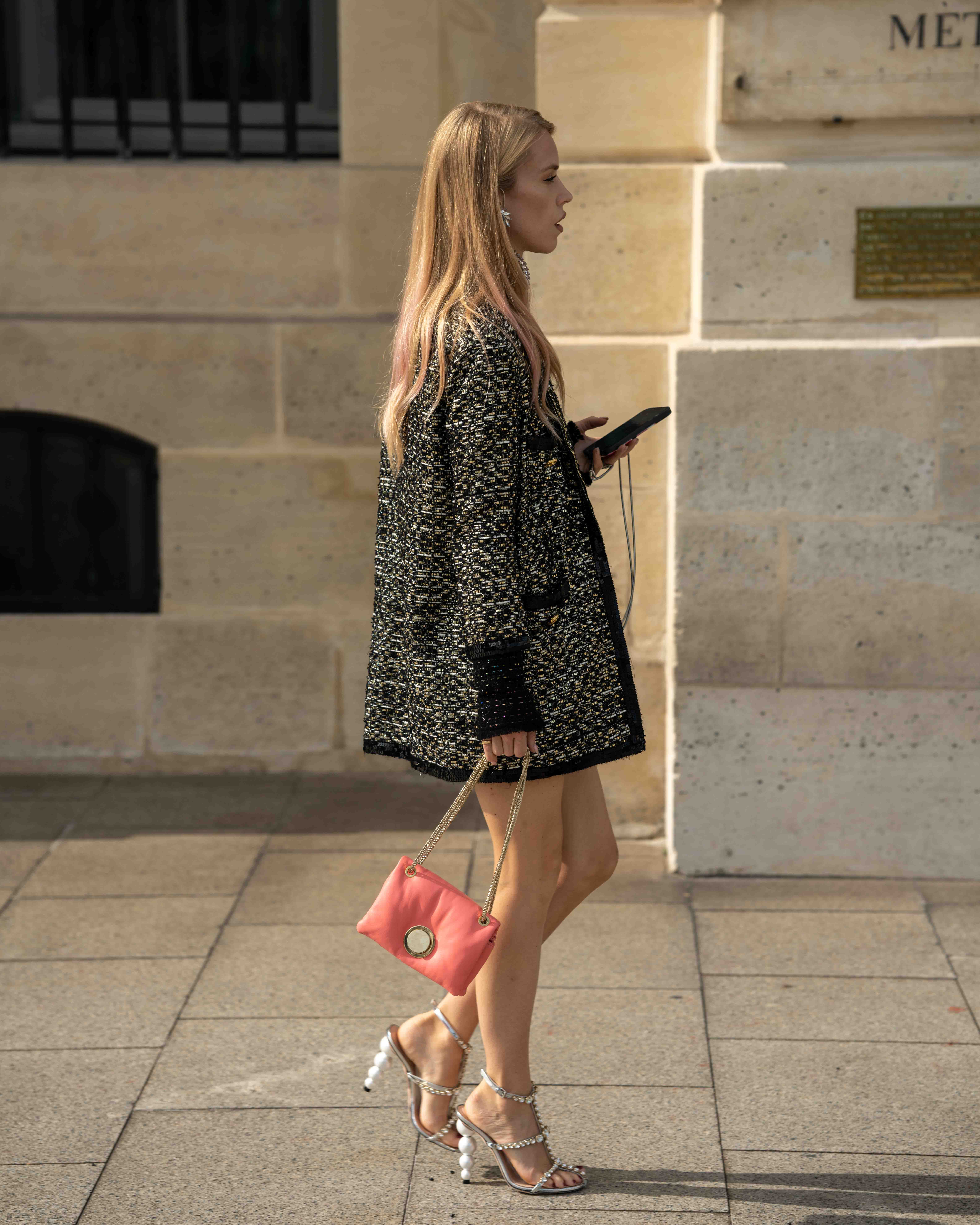 Lady Mary Charteris Street Style After Giambattista Valli Paris Fashion Week SS24