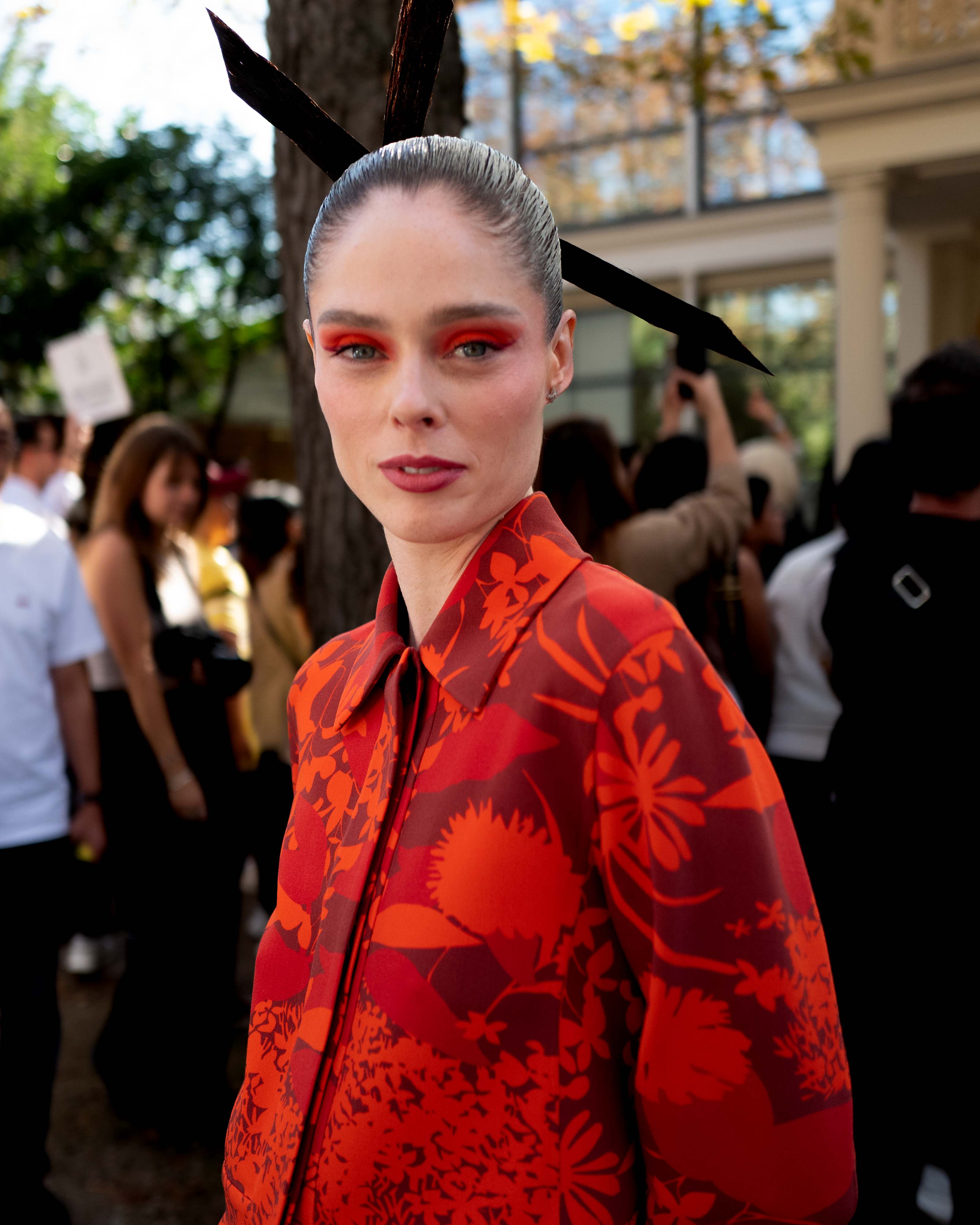 Coco Rocha Street Style After Akris SS24 Paris Fashion Week