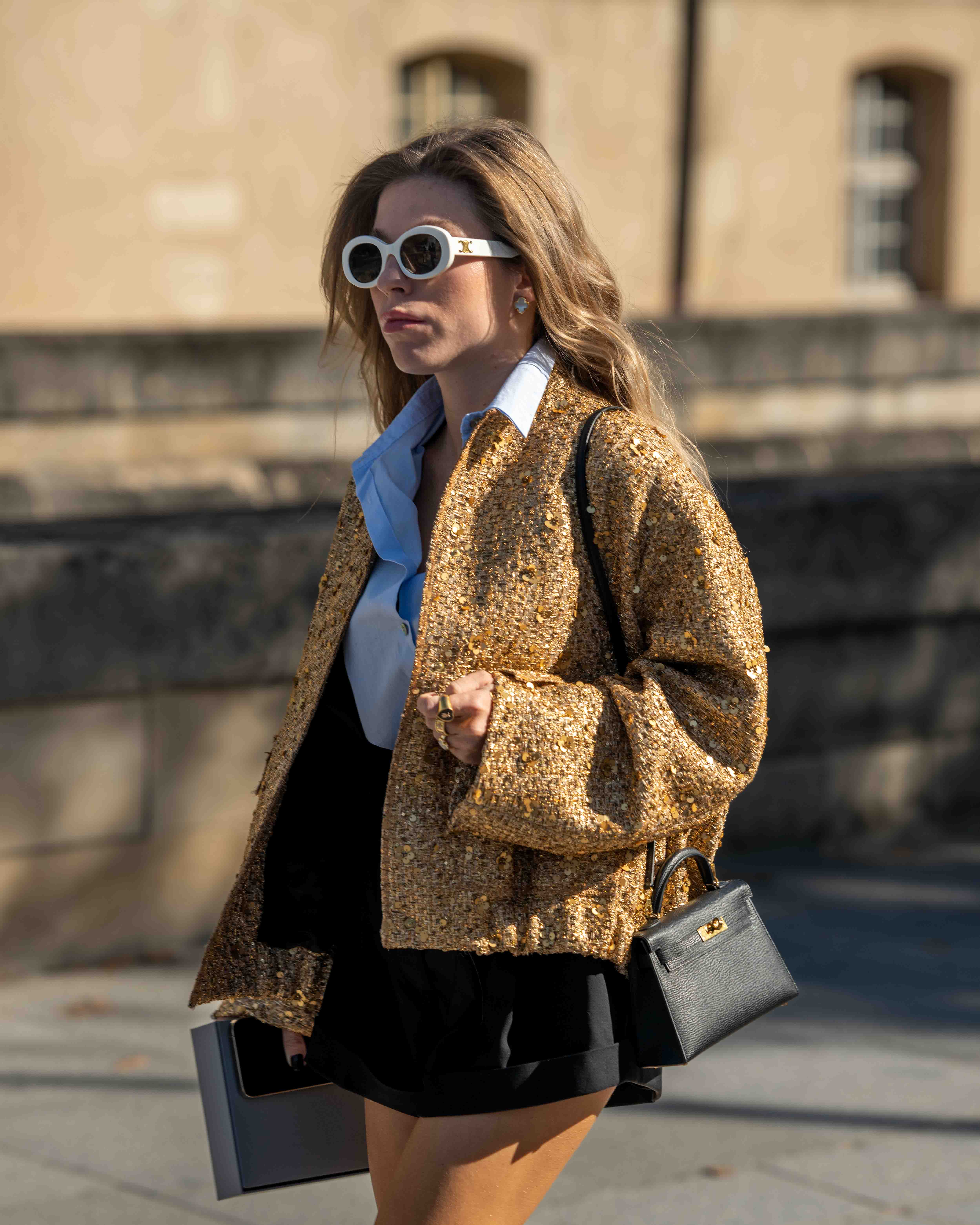 Street Style Before Balenciaga SS24 Paris Fashion Week