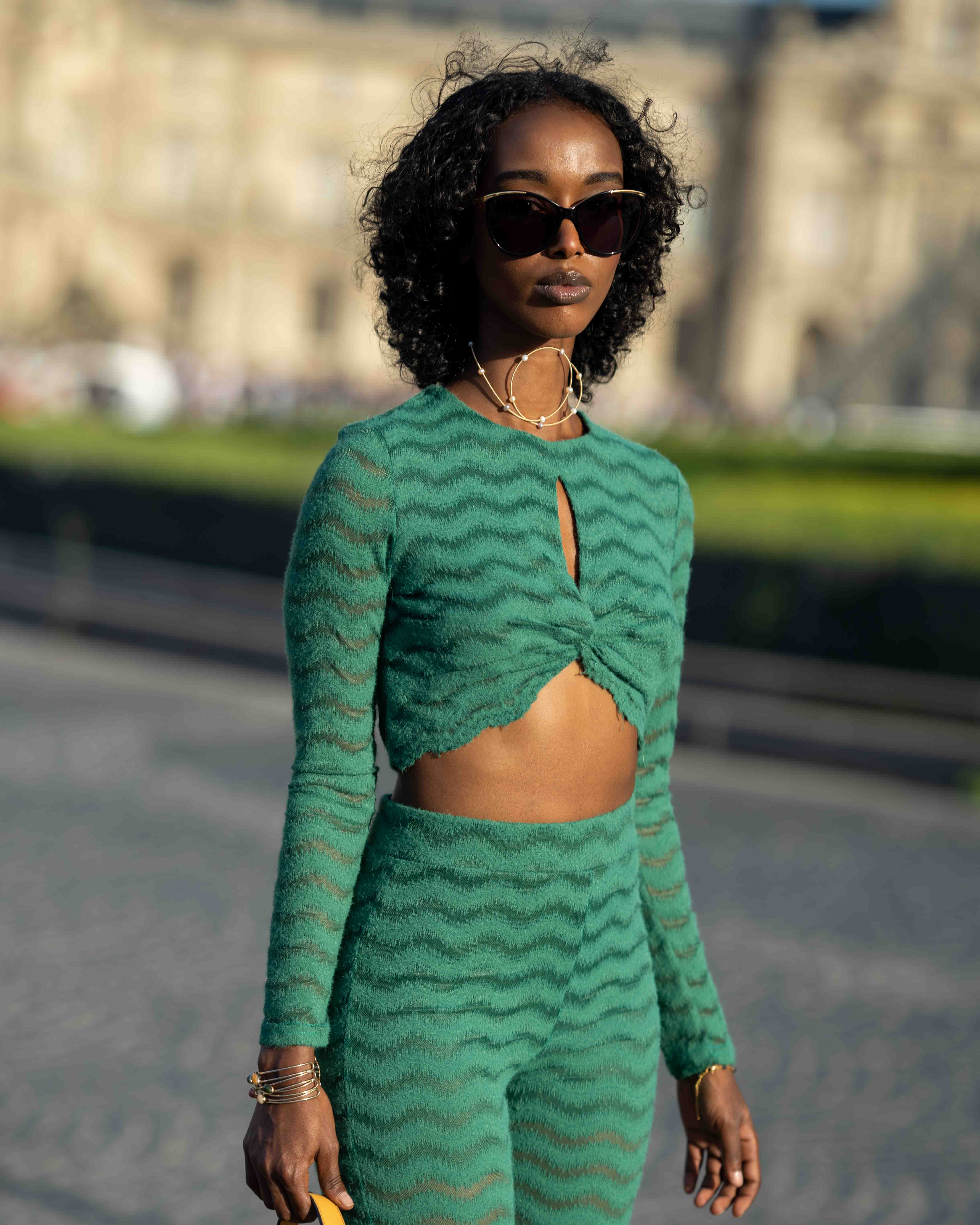 Street Style at Casablanca SS24 Paris Fashion Week