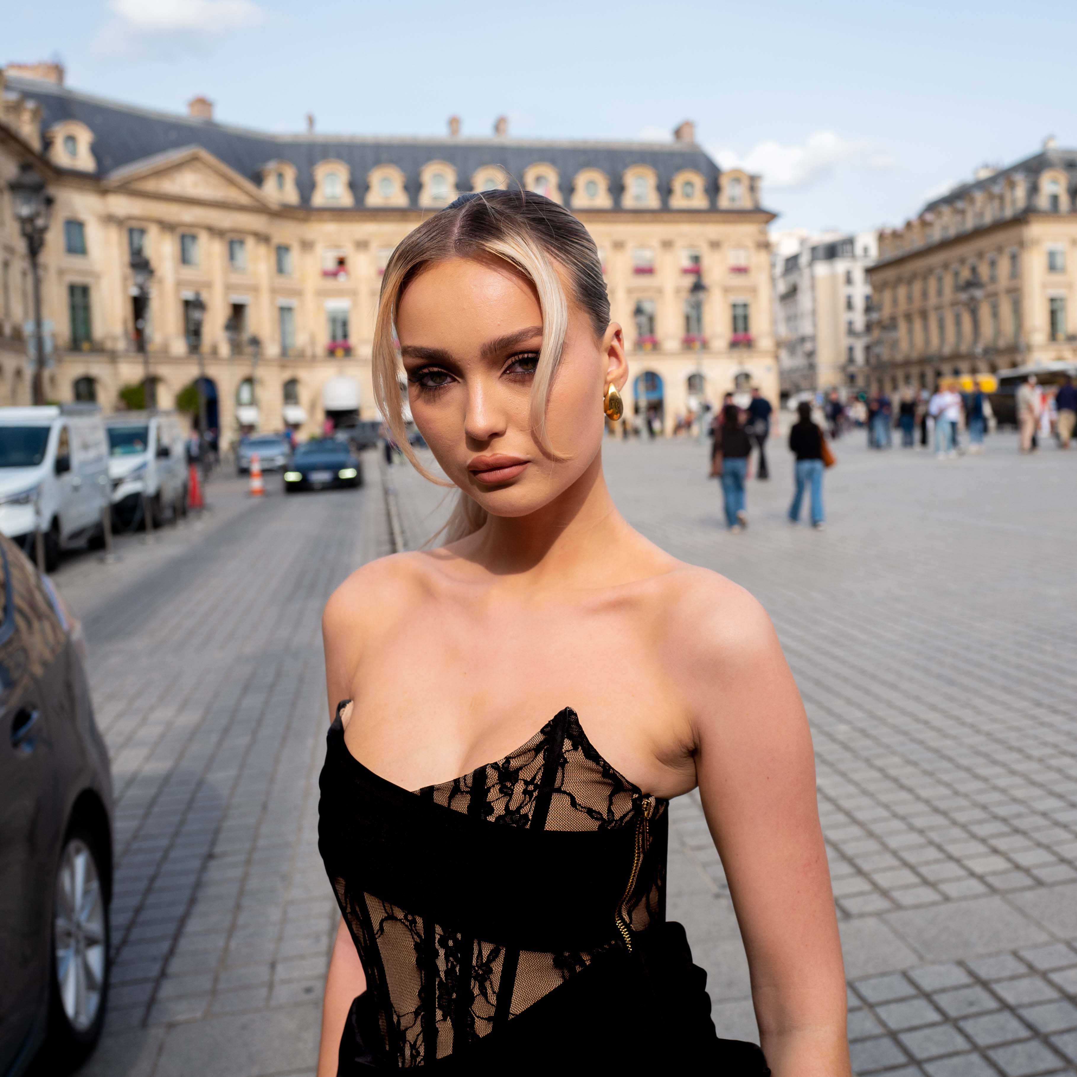 Street Style At Giambattista Valli SS24 Show Paris Fashion Week