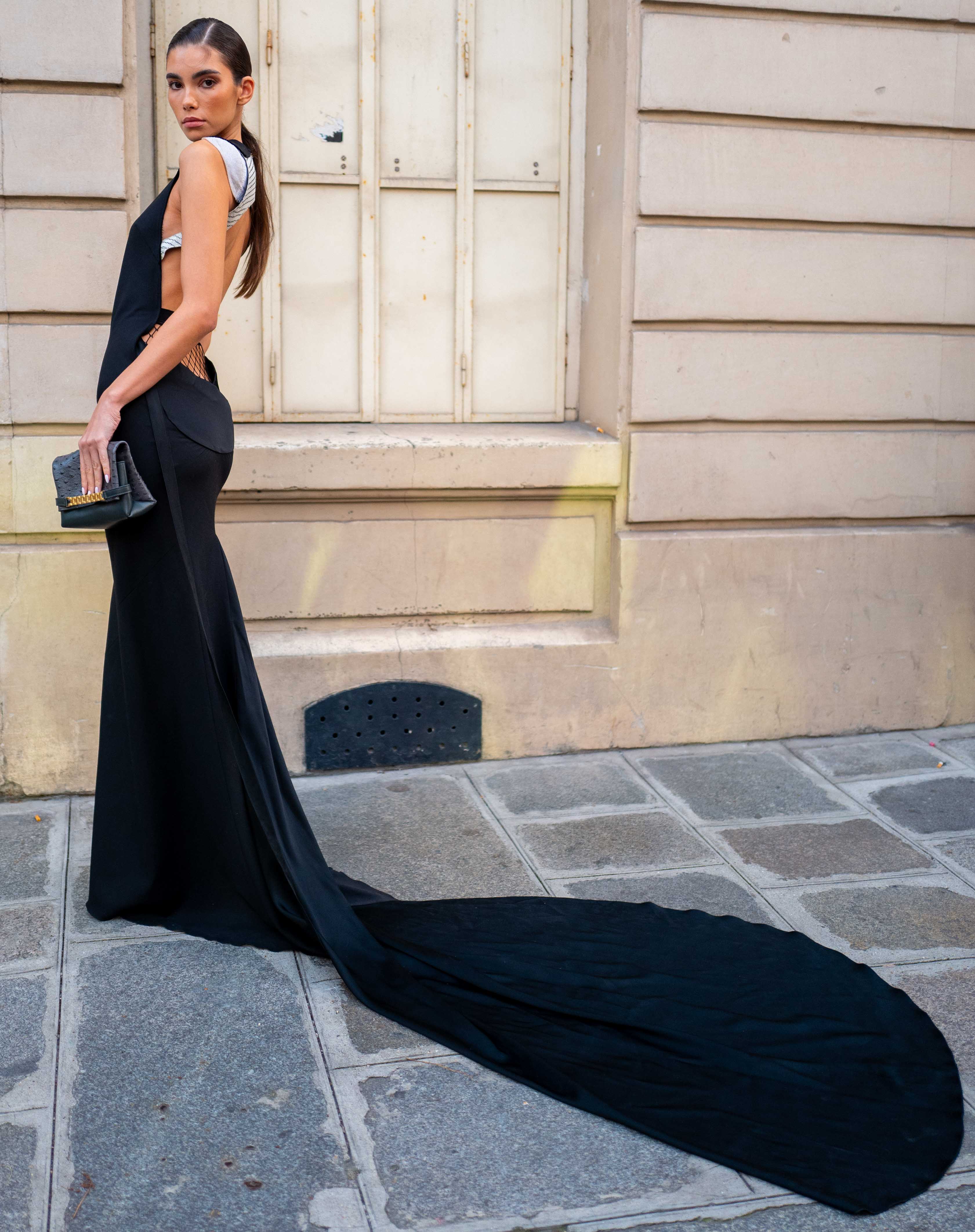 Cindy Mello Street Style After Victoria Beckham SS24 Paris Fashion Week