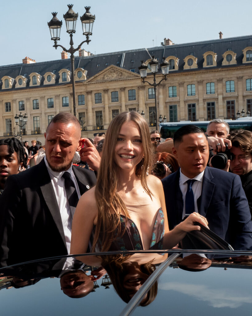 Barbara Palvin Street Style After Vivienne Westwood SS24 Paris Fashion Week