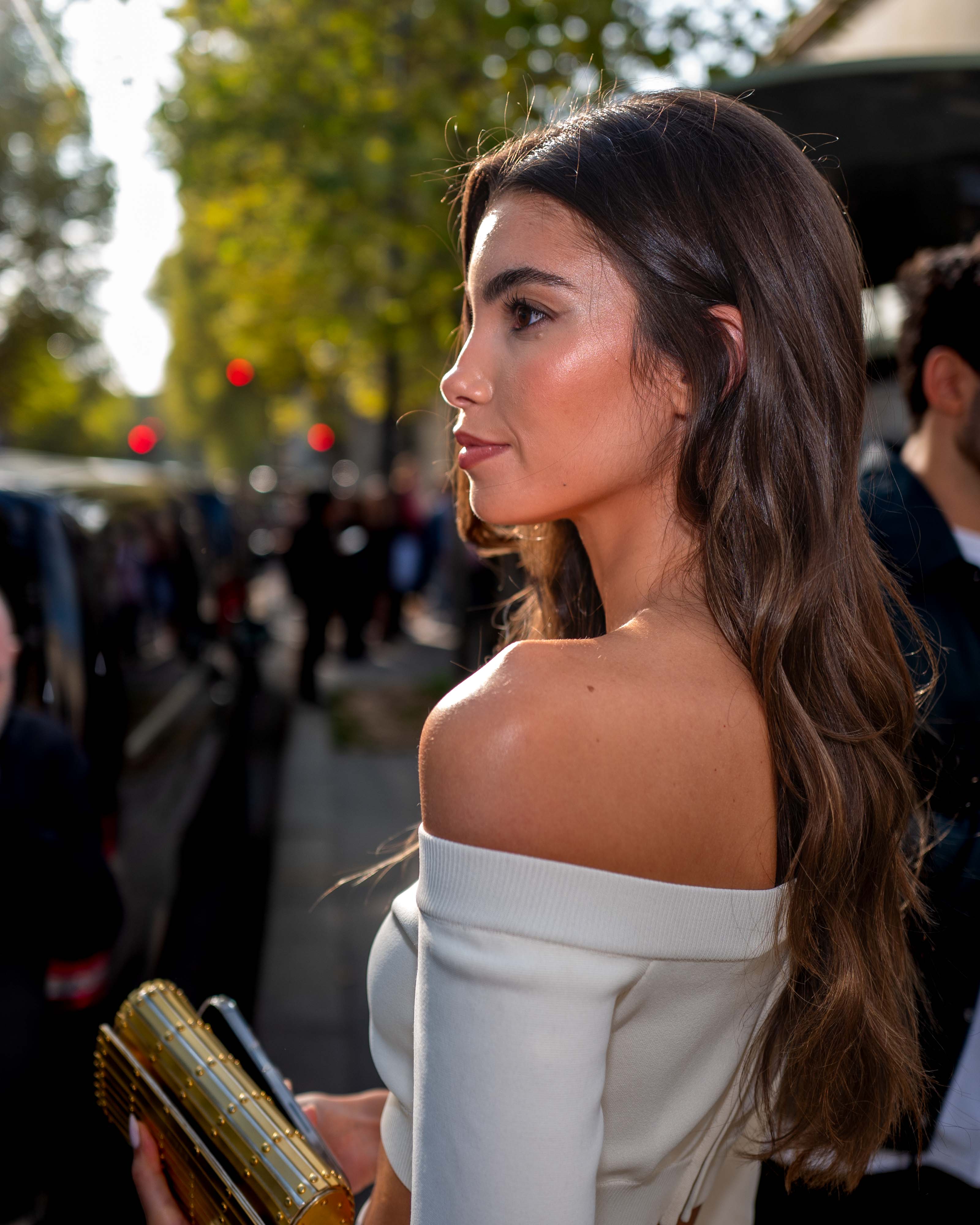 Cindy Mello Street Style After Elie Saab SS24 Paris Fashion Week