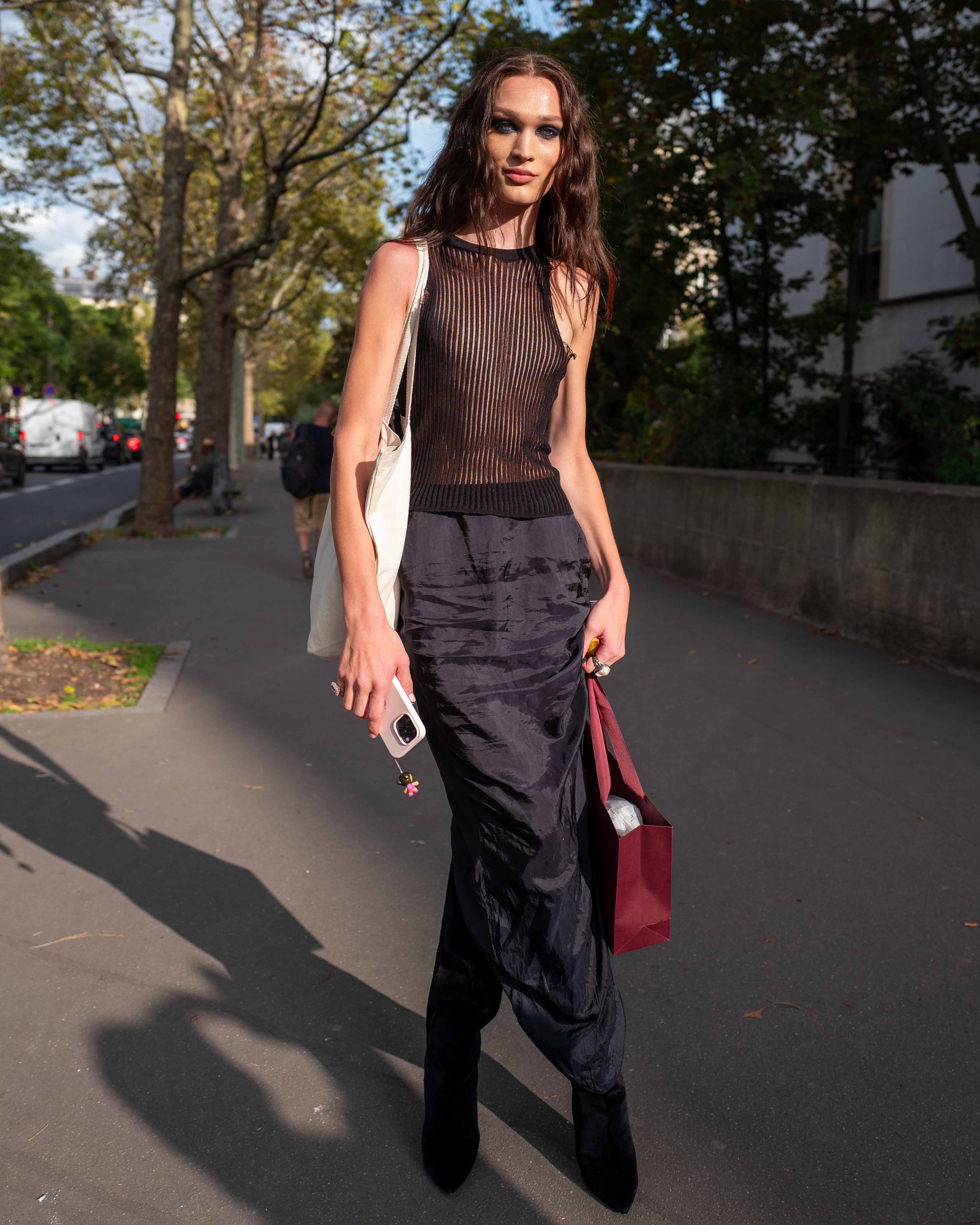 Model Dalton Dubois Street Style After Nina Ricci SS24 Paris Fashion Week