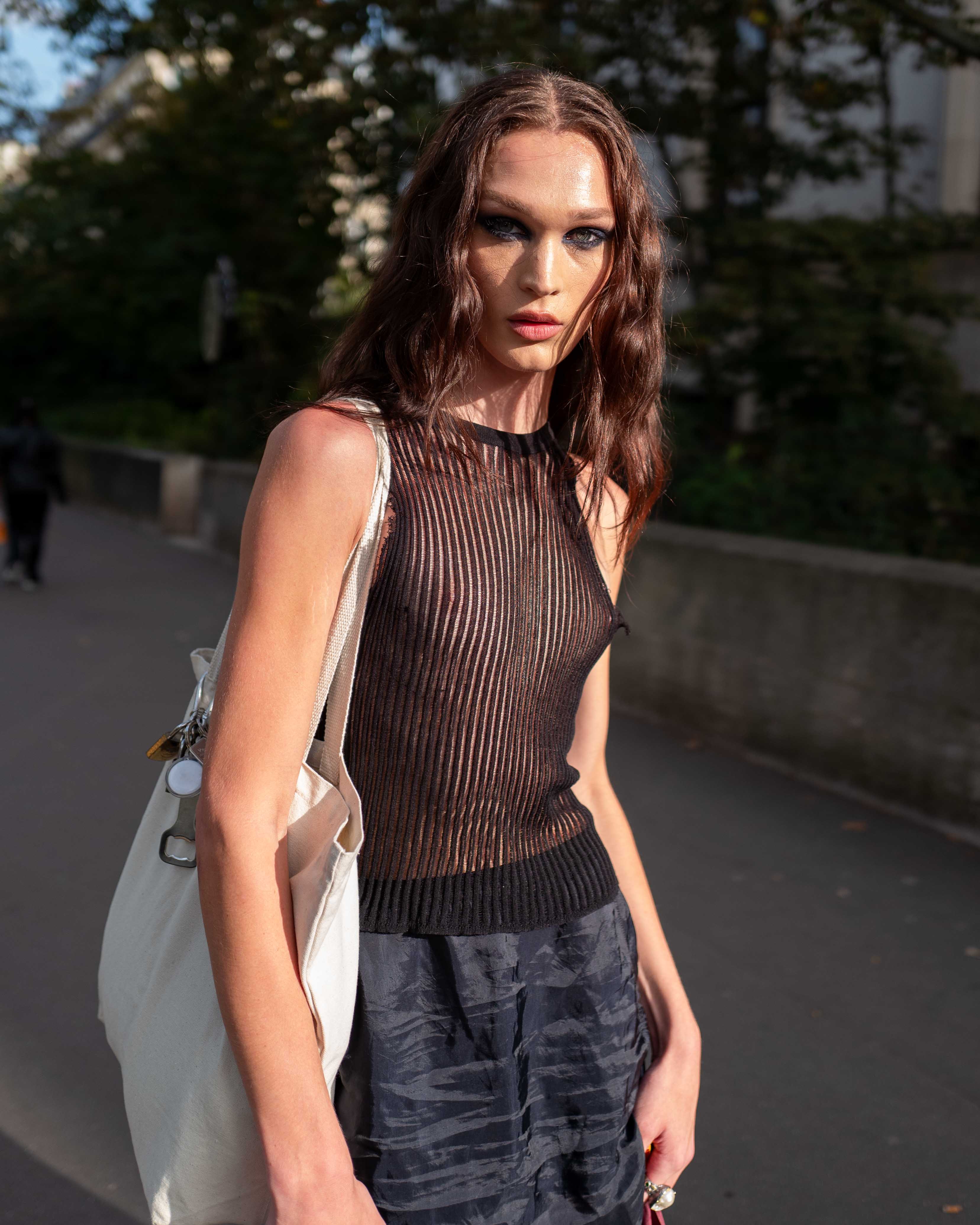 Model Dalton Dubois Street Style After Nina Ricci SS24 Paris Fashion Week