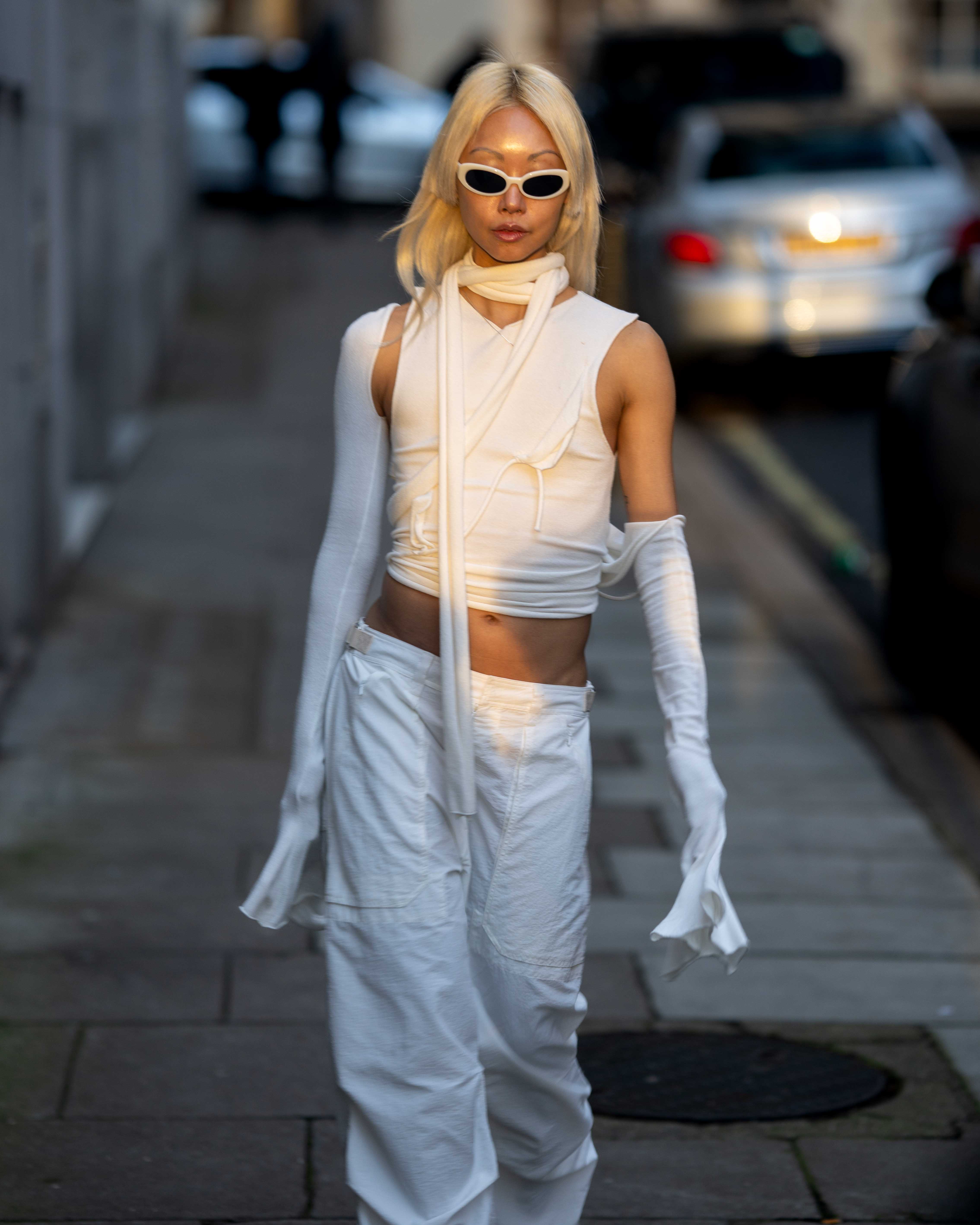 Vanessa Hong Street Style After Conner Ives London Fashion Week FW24