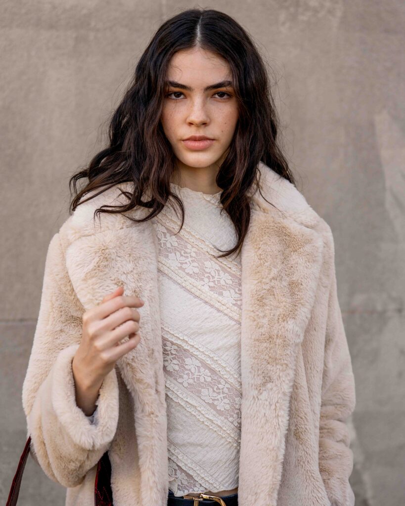 Model Street Style at Chloe FW25 Paris Fashion Week