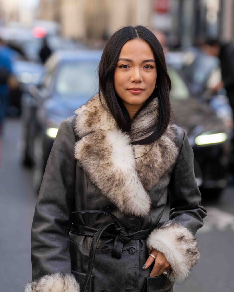 Yoyo Cao Street Style Giambattista Valli FW25 Paris Fashion Week